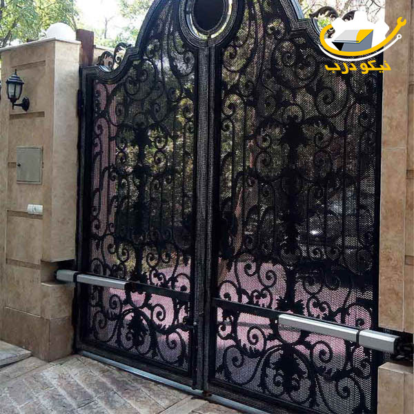 تعمیر جک درب ورودی ساختمان 2 ورودی ساختمان